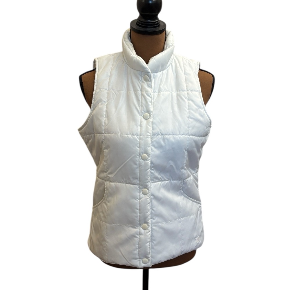 Izod White Puffer Vest Womens‎ Size Small